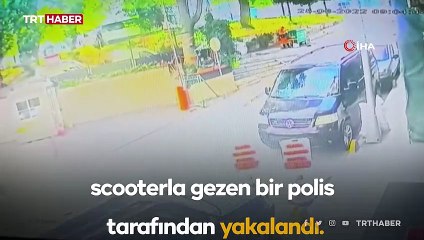 Scooterlı polis kapkaççıyı kıskıvrak yakaladı