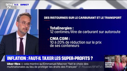 Inflation: faut-il taxer les entreprises qui réalisent des "super profits" ?
