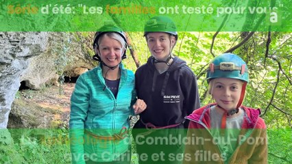 Série d'été: Carine et ses filles testent la spéléo à Comblain-au-Pont