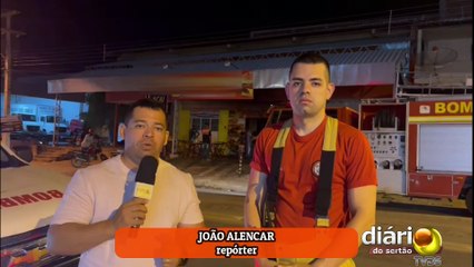 Em Pombal, princípio de incêndio provocado por vazamento de gás é registrado em uma lanchonete