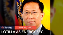Popo Lotilla is named new energy secretary