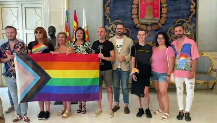 Acto en el Ayuntamiento de Alicante con motivo de la semana del Orgullo