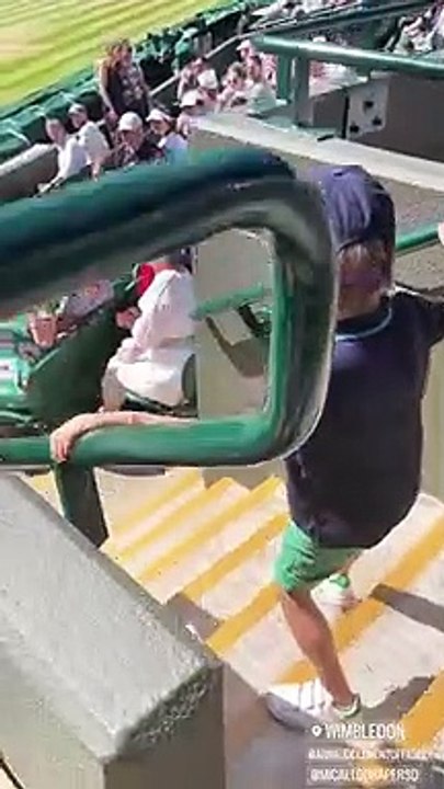 Marin, le fils d'Arnaud Clément et de Nolwenn Leroy a fait une rare apparition à Wimbledon. @ Instagram / Nolwenn Leroy