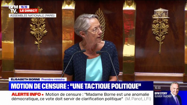 Élisabeth Borne aux députés Nupes: Je vous l'apprends peut-être, vous n'avez pas gagné les élections