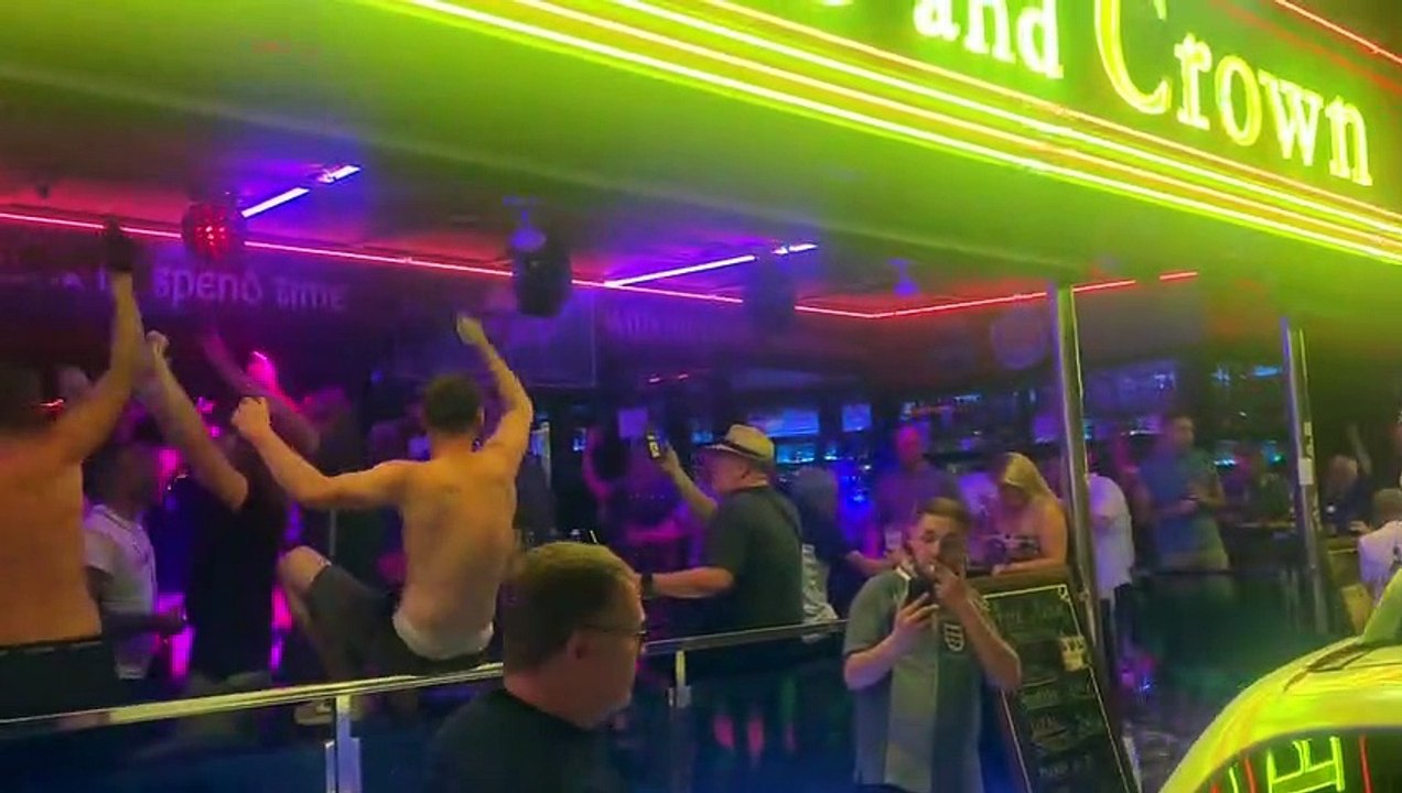 PNE fans in Benidorm