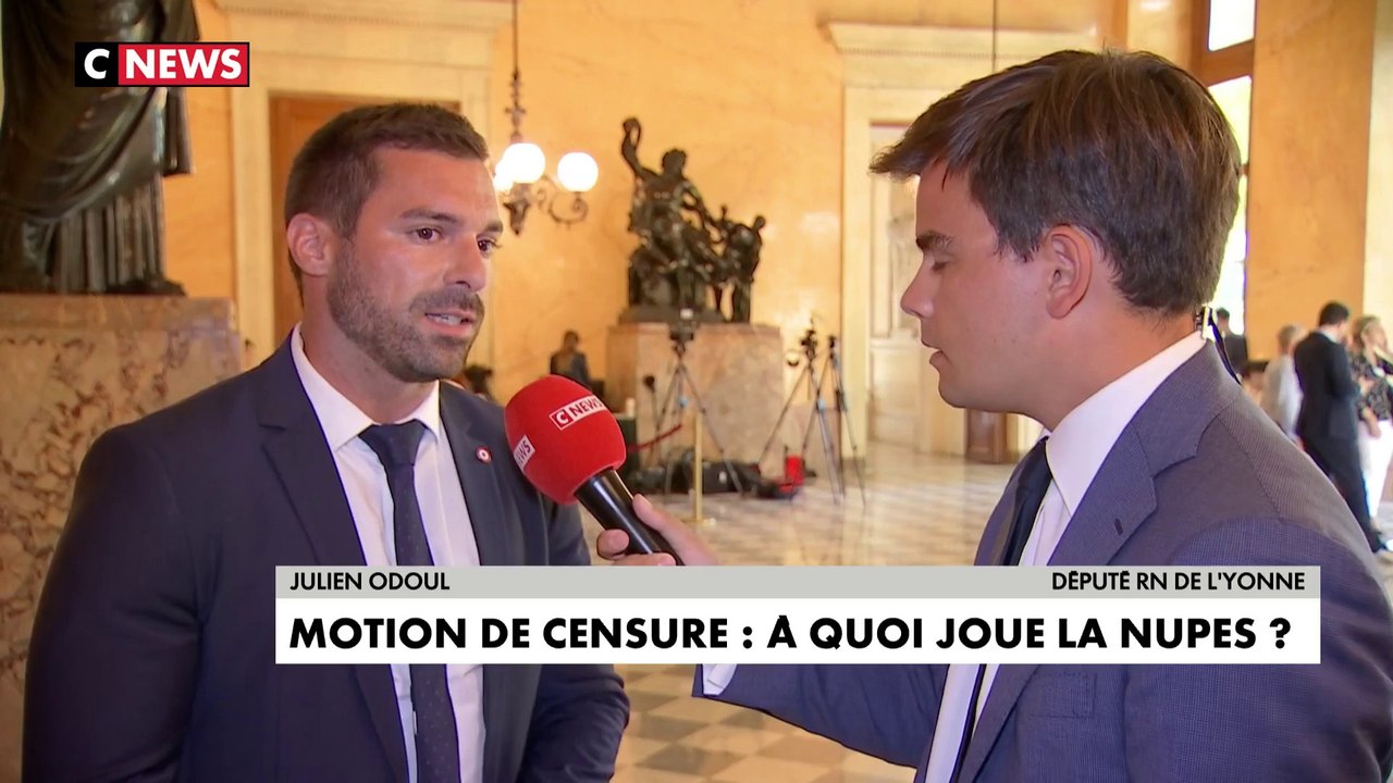 Julien Odoul sur le refus du RN de signer la motion de censure : «Les députés de la Nupes sont dans la provocation»