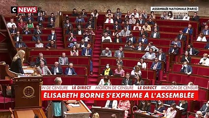 Élisabeth Borne :  «Je vois peu de terrains d'entente avec les signataires de la motion de censure»