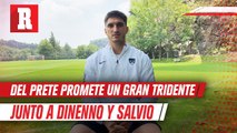 Del Prete sobre tridente de Pumas: 'Es un trío muy bueno, podemos hacer un buen torneo'