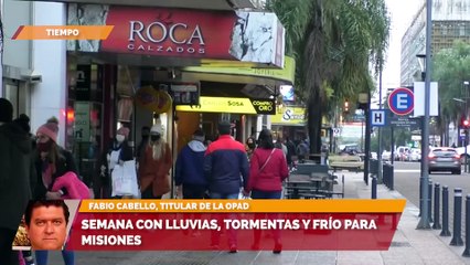 Semana con lluvias, tormentas y frío para Misiones