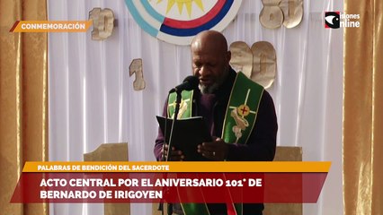 Acto Central por el Aniversario 101° de Bernardo de Irigoyen