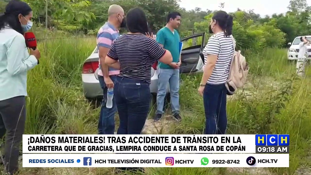 ¡Daños materiales, deja despiste de camioneta en la CA-11, de Gracias hacia Copán!