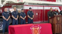 BFD firefighters honored for bravery rescuing drowning man while off-duty