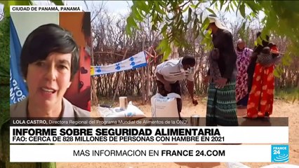 Lola Castro: "El número de personas afectadas por el hambre en el mundo aumentó en 2021"