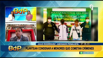 Rodríguez, sobre condenar a menores: “Es una medida populista que ya ha fracasado antes”