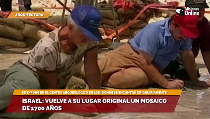 Israel: vuelve a su lugar original un mosaico de 1700 años