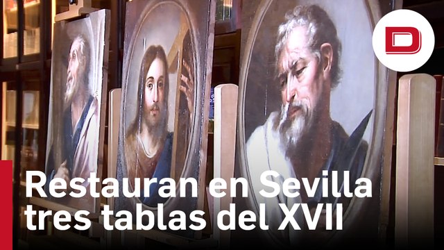 El IAPH restaura en Sevilla tres tablas del XVII de la Loyola