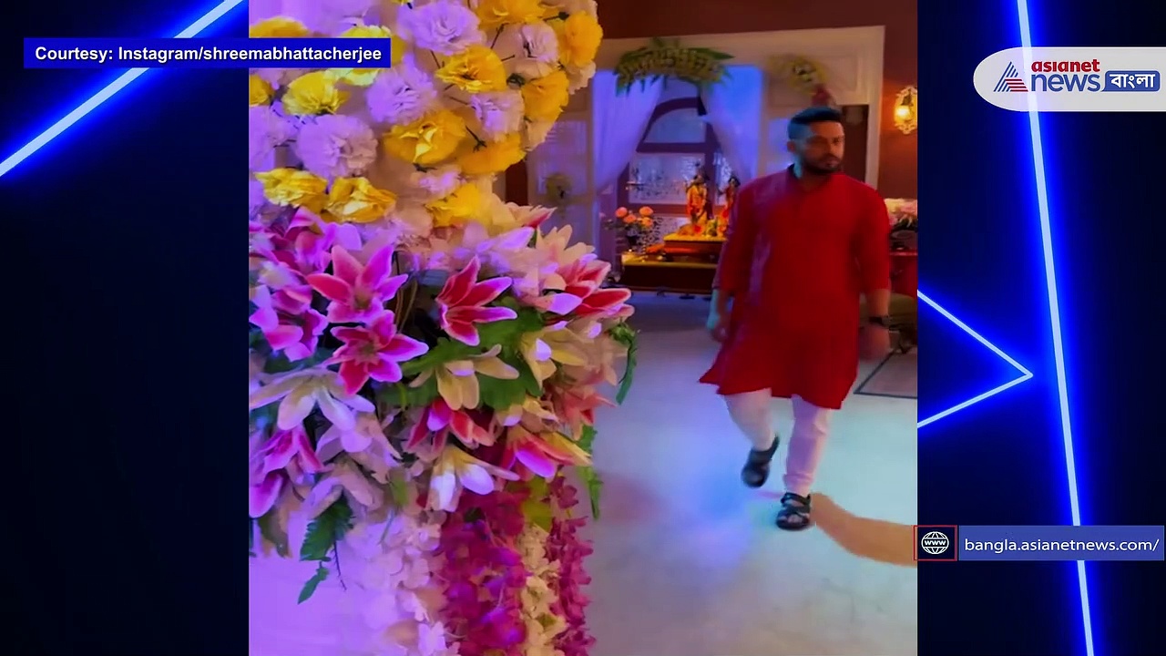 গাঁটছড়া ধারাবাহিকে এখন টানটান উত্তেজনা, কিন্তু পর্দার পিছনে খড়ি-ঋদ্ধির  খুনসুটি !