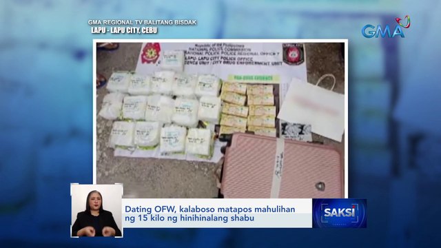 Dating OFW, kalaboso matapos mahulihan ng 15 kilo ng hinihinalang shabu | Saksi