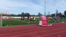 Alex Neil's direct commands to Sunderland squad during pre-season training session in Portugal