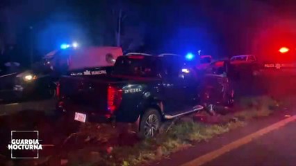 Un oficial herido y tres detenidos, fue el saldo que dejó una persecución sobre carretera a Nogales