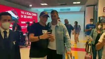 Lazio, l'arrivo di Romagnoli a Fiumicino