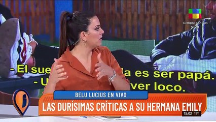 Belu Lucius habló de los mensajes de odio que recibe su familia