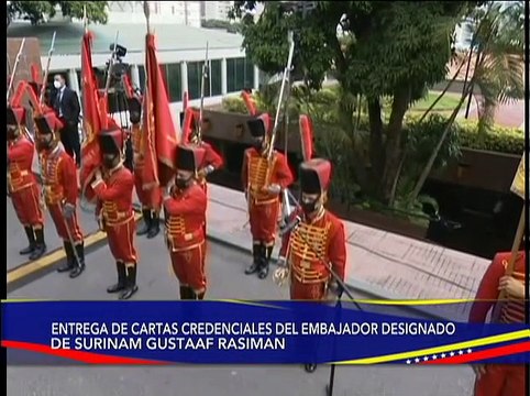 Presidente Maduro recibe Cartas Credenciales del Embajador de Suriname Gustaaf Rasiman
