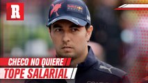 Checo Pérez en contra el límite salarial a los pilotos de F1