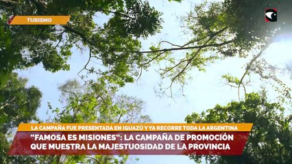“Famosa es Misiones” La campaña de promoción que muestra la majestuosidad de la provincia