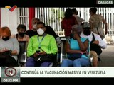 Continúa la vacunación masiva en Venezuela contra la COVID-19 en más de 19 mil centros de salud