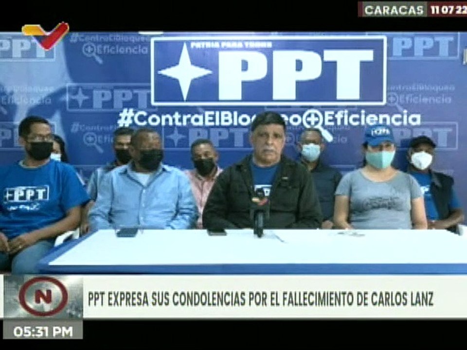 PPT expresa su pesar por el asesinato del profesor Carlos Lanz