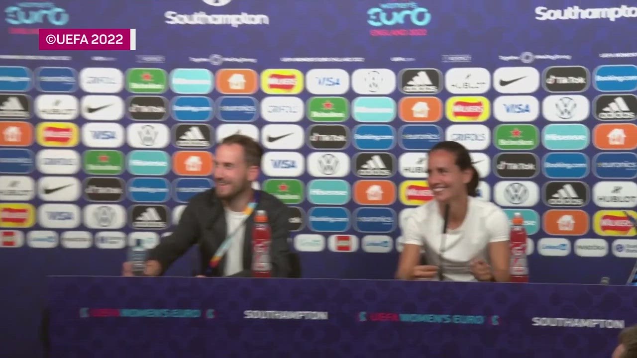 Austria players interrupt press conference to celebrate win over Northern Ireland