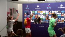 Autriche - Elles fêtent leur victoire en conférence de presse !