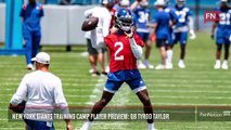 New York Giants Training Camp Player Preview  QB Tyrod Taylor