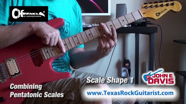 John Davis Guitar | Combining 3-String Pentatonic Shapes