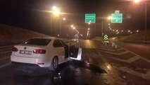 Son dakika haberleri! GAZİANTEP - Vinç ile otomobilin çarpıştığı kazada 5 kişi yaralandı