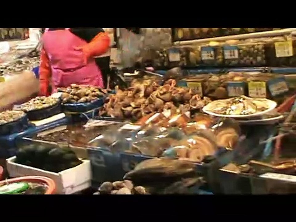 Jalan jalan ke Pasar Ikan Korea, Pasar ikan di Noryangjin Market Seoul Korea, Noryangjin Market Seoul,  Korea Street Food,