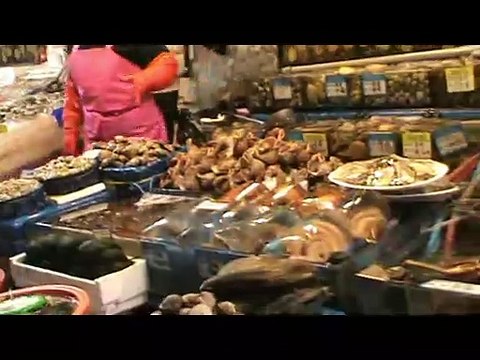 Jalan jalan ke Pasar Ikan Korea, Pasar ikan di Noryangjin Market Seoul Korea, Noryangjin Market Seoul, Korea Street Food,