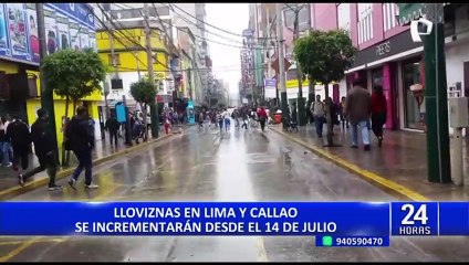 Senamhi: llovizna en Lima y Callao se incrementarán desde este 14 de julio