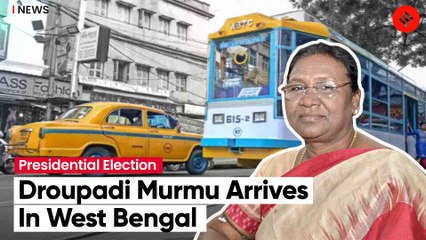 NDA Presidential Candidate Droupadi Murmu Arrives At Kolkata Airport