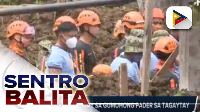 6 patay sa gumuhong pader malapit sa isang construction site sa Tagaytay City; retrieval operations, naging pahirapan