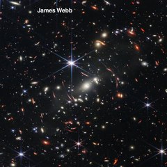 La misma porción del Universo, con la resolución del Hubble y con la del James Webb