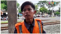 Driver Ojol Tersambar Kereta, Alami Luka Di Kepala