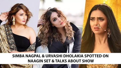 Simba Nagpal & Urvashi Dholakia Spotted On Naagin Set & Talks About Show