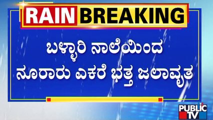 ಬಳ್ಳಾರಿ ನಾಲೆಯಿಂದ ನೂರಾರು ಎಕ್ಕರೆ ಭತ್ತ ಜಲಾವೃತ | Belagavi Rain Effect