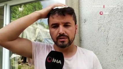 Yorgun mermi isabet etti kızının gözü önünde yere yığıldı