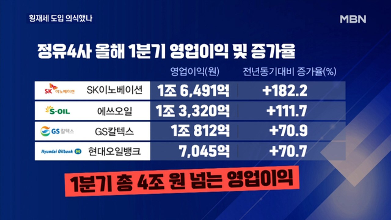 정유사 '횡재세 도입설'에 화들짝 놀랐나