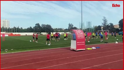 Sunderland players train in Portugal ahead of their pre-season clash against AS Roma