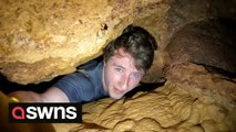 Professional cave explorers discover hidden 220-FOOT-DEEP cavern under Georgia forest