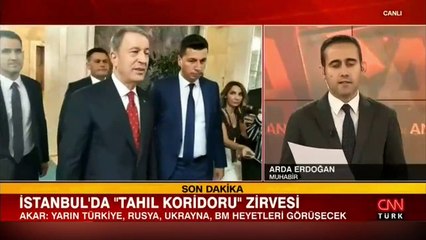 Milli Savunma Bakanı Akar: Tahıl görüşmesi yarın İstanbul'da yapılacak